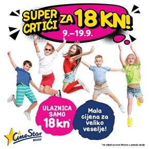 Super crtići za 18kn <br/> u CineStaru